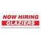 Signmission Now Hiring Glaziers Banner Apply Inside Accepting Application Single Sided B-120-30251 - alternate 1